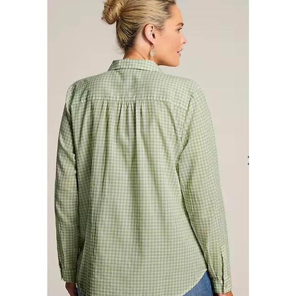 J.Jill Gingham Button Up - Picture 2 of 4
